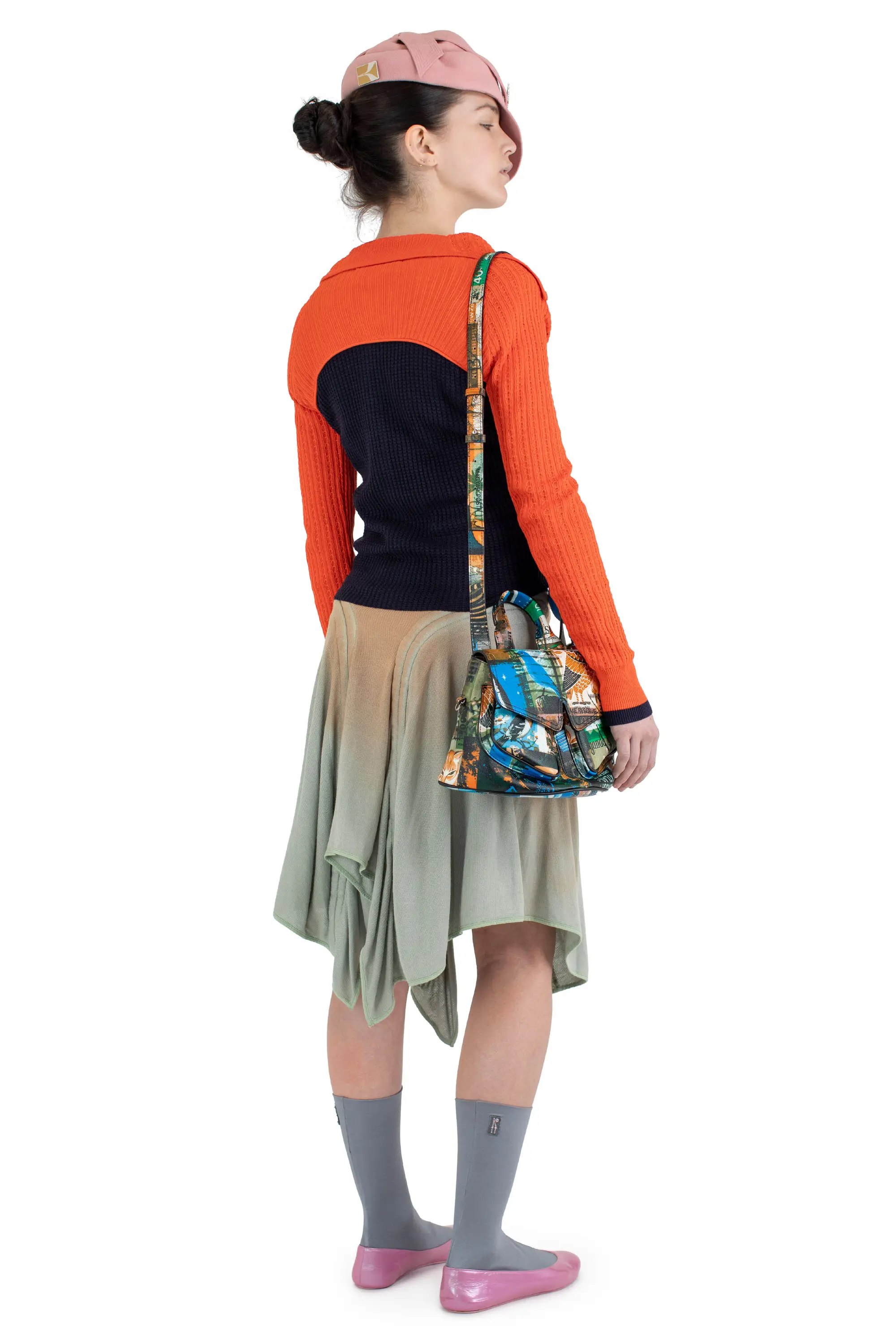 KIKO KOSTADINOV ROVER KNIT CARDIGAN - ECLIPSE BLUE/VERMILLION RED
