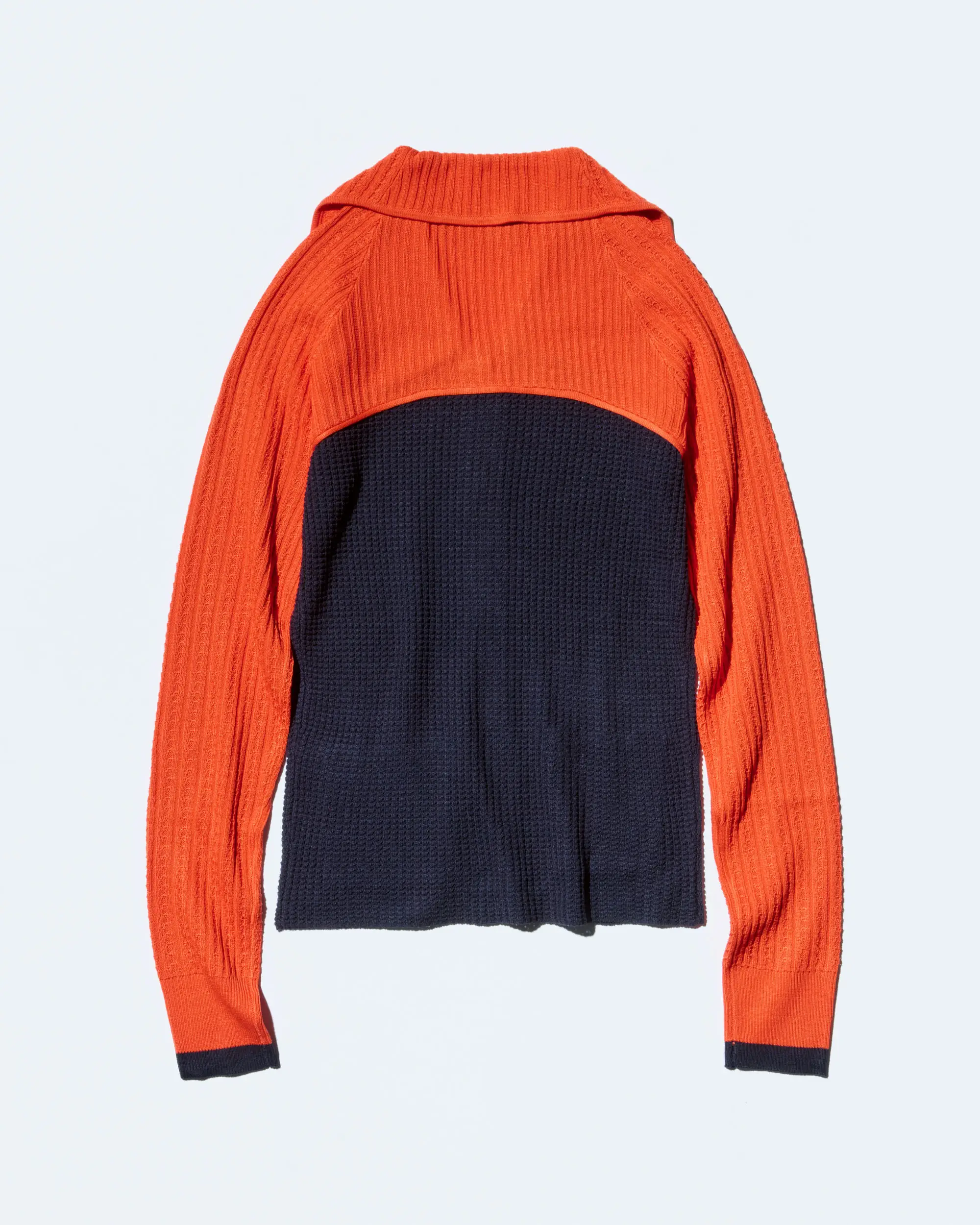 KIKO KOSTADINOV ROVER KNIT CARDIGAN - ECLIPSE BLUE/VERMILLION RED