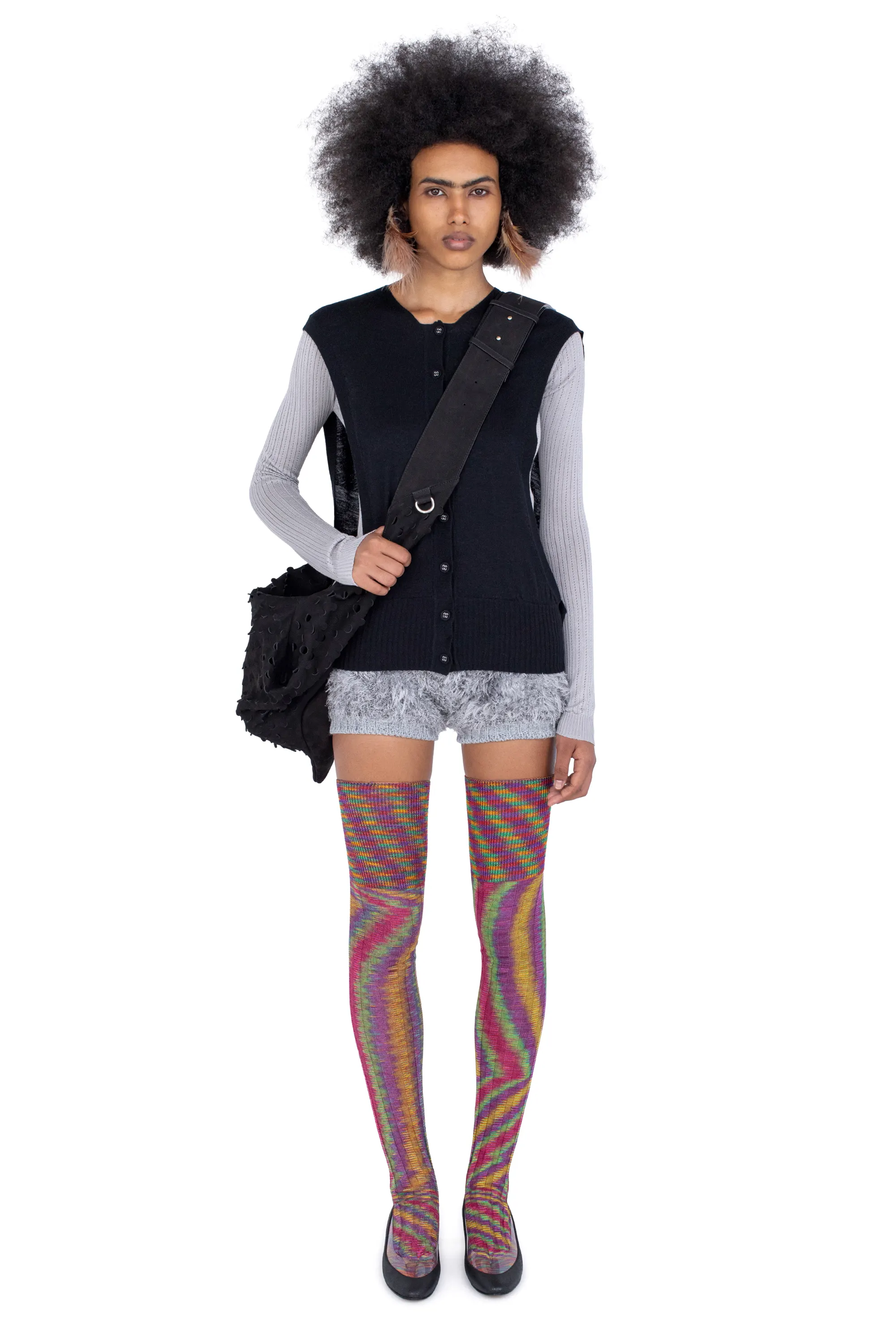 KIKO KOSTADINOV SITELLA THIGH HIGH SOCKS - RAINBOW SPACE DYE