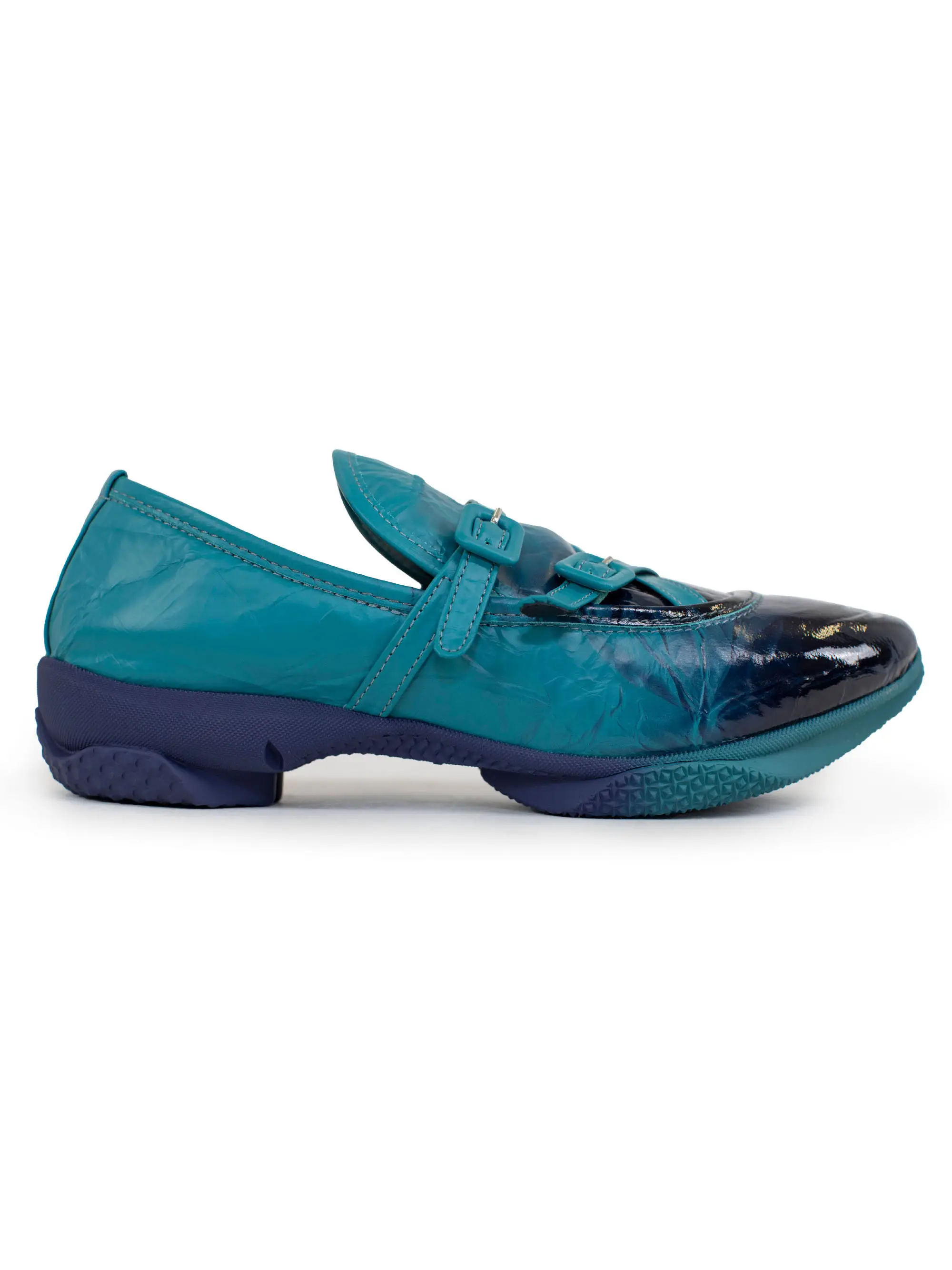 KIKO KOSTADINOV SONIA BUCKLED LOAFER - LAGOON