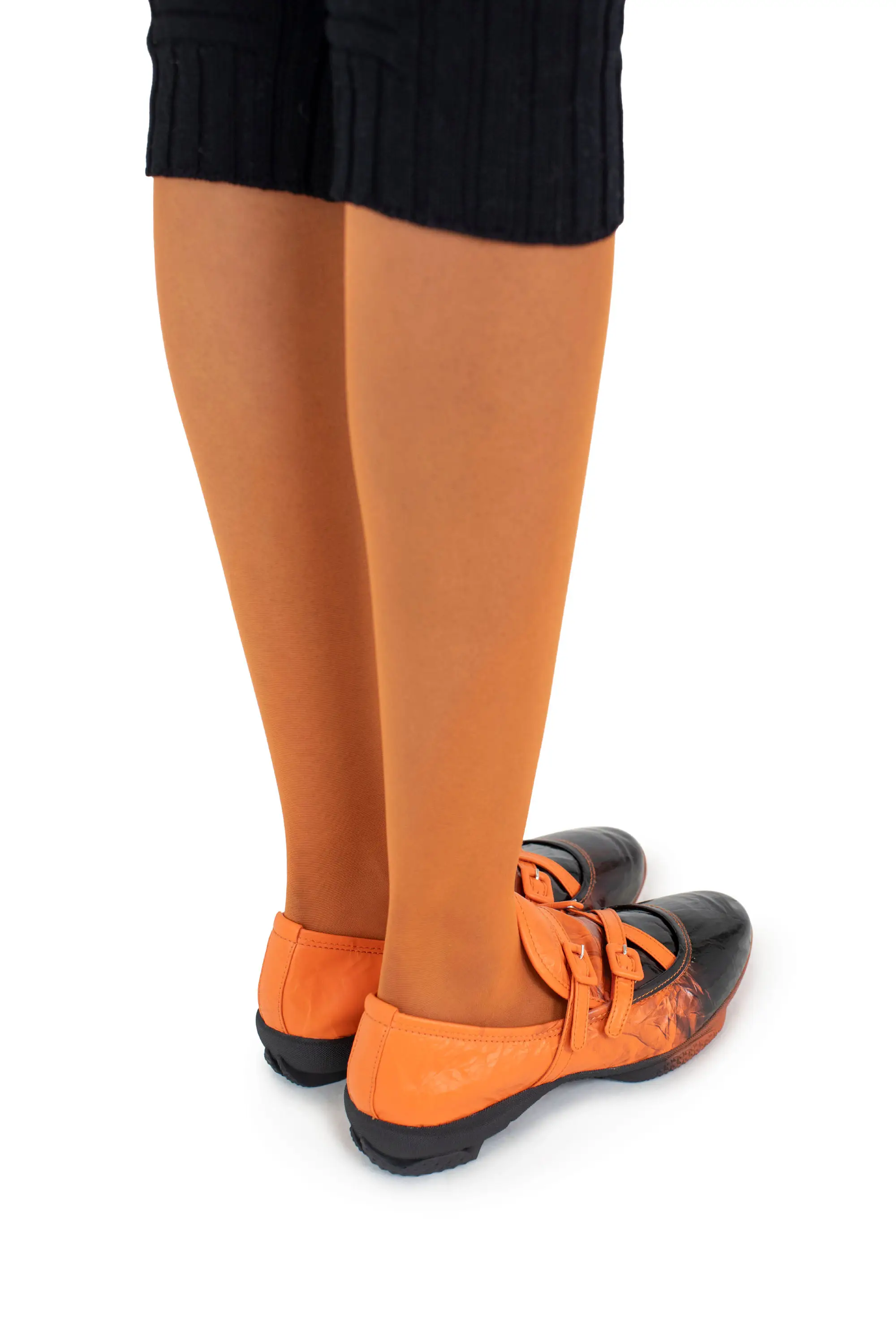 KIKO KOSTADINOV SONIA BUCKLED LOAFER - TANGERINE/BLACK