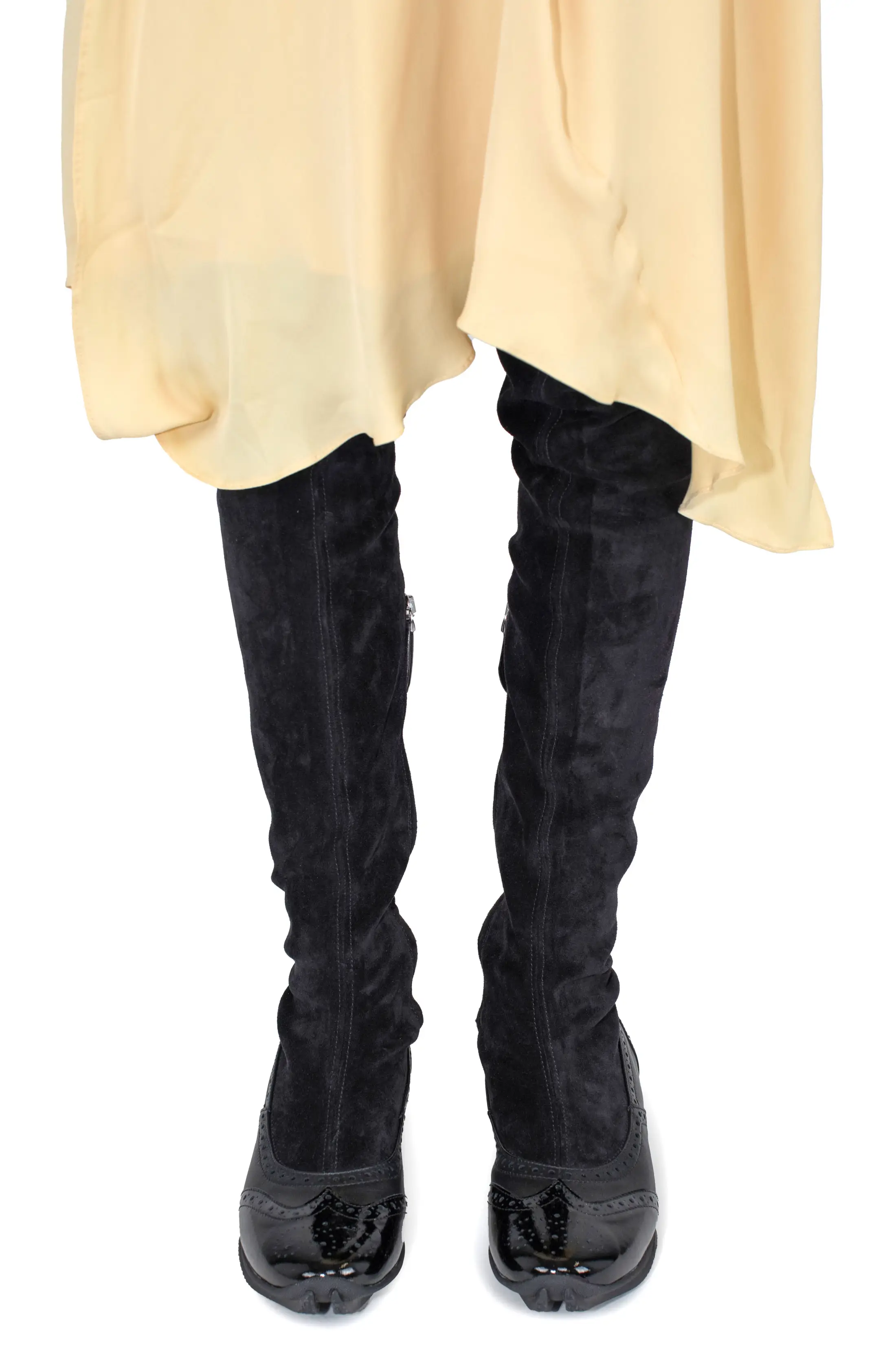 KIKO KOSTADINOV SONIA HIGH BOOT - SABLE / MIDNIGHT+BLACK