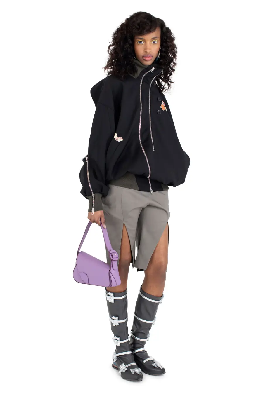 KIKO KOSTADINOV – SONIA JACKET - CROW BLACK/GREY