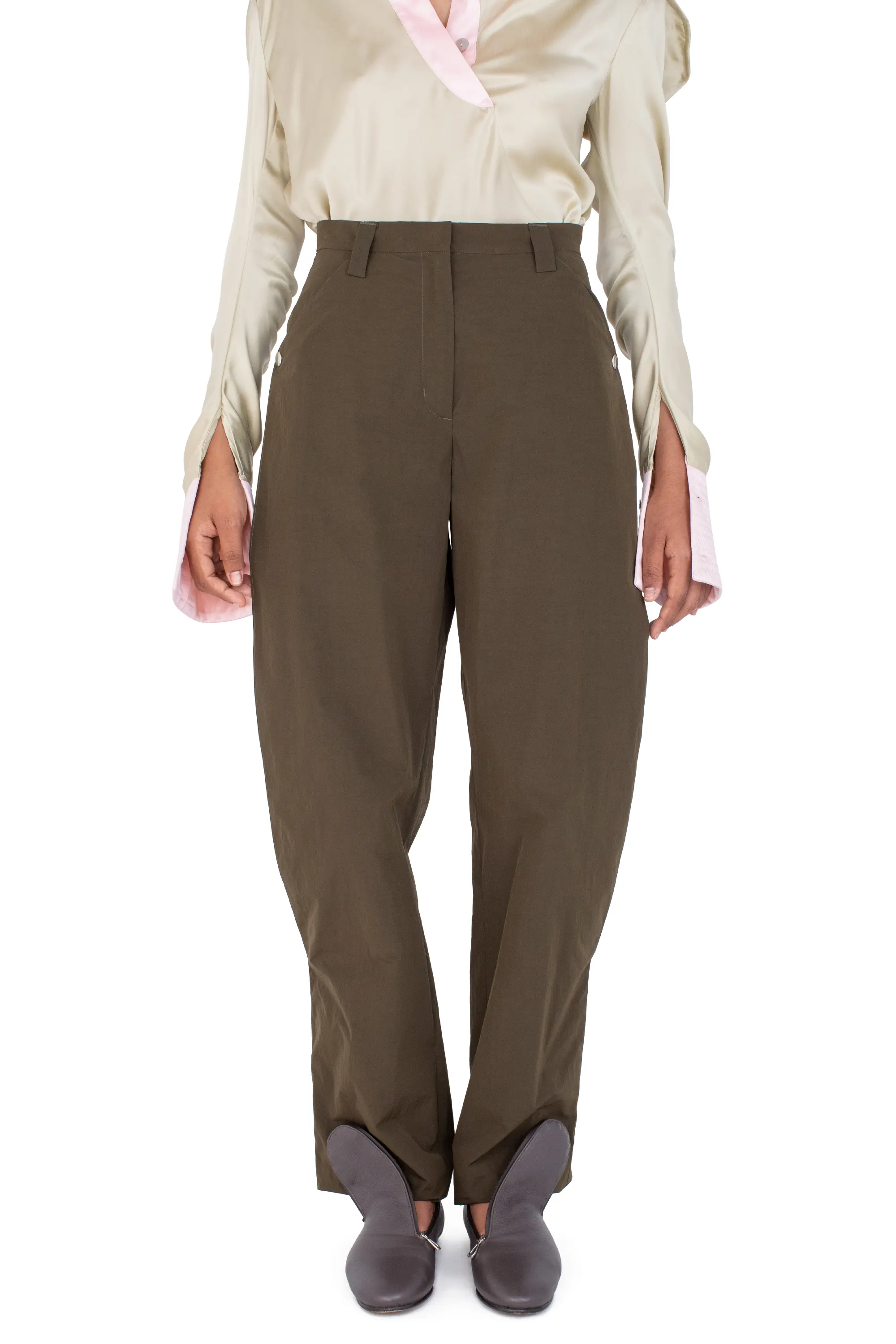 KIKO KOSTADINOV TERN TROUSERS - ARMY GREEN