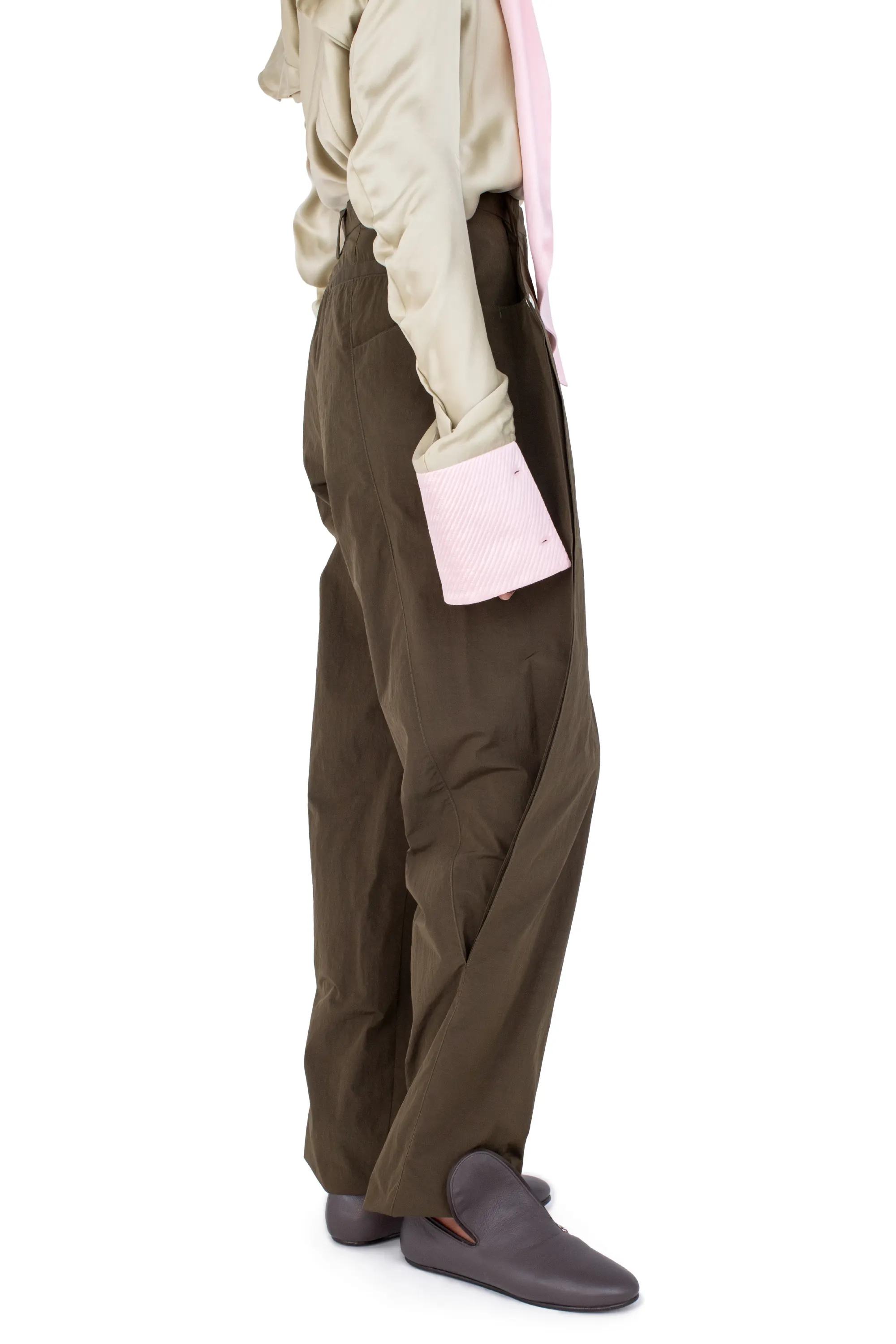 KIKO KOSTADINOV TERN TROUSERS - ARMY GREEN