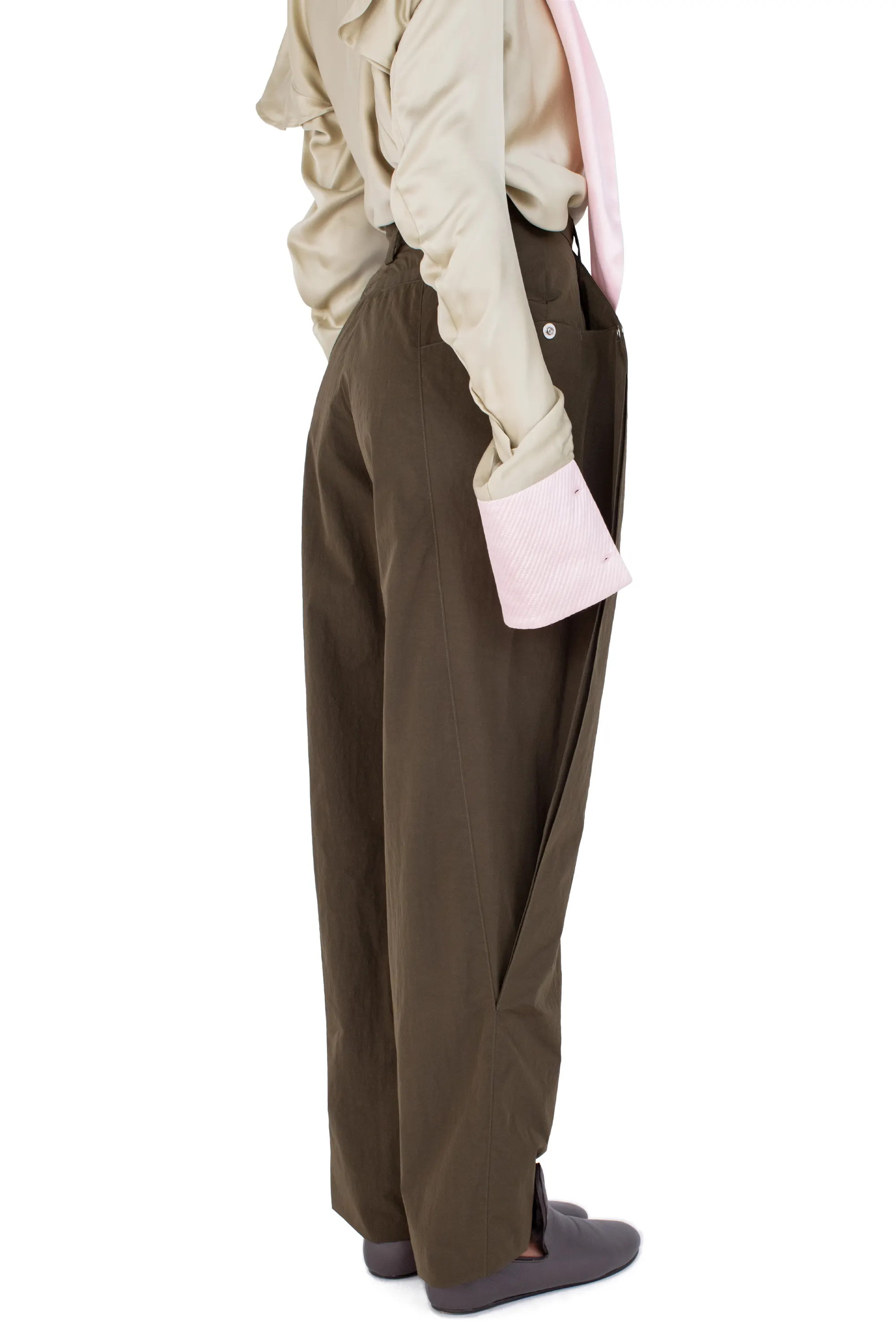 KIKO KOSTADINOV TERN TROUSERS - ARMY GREEN