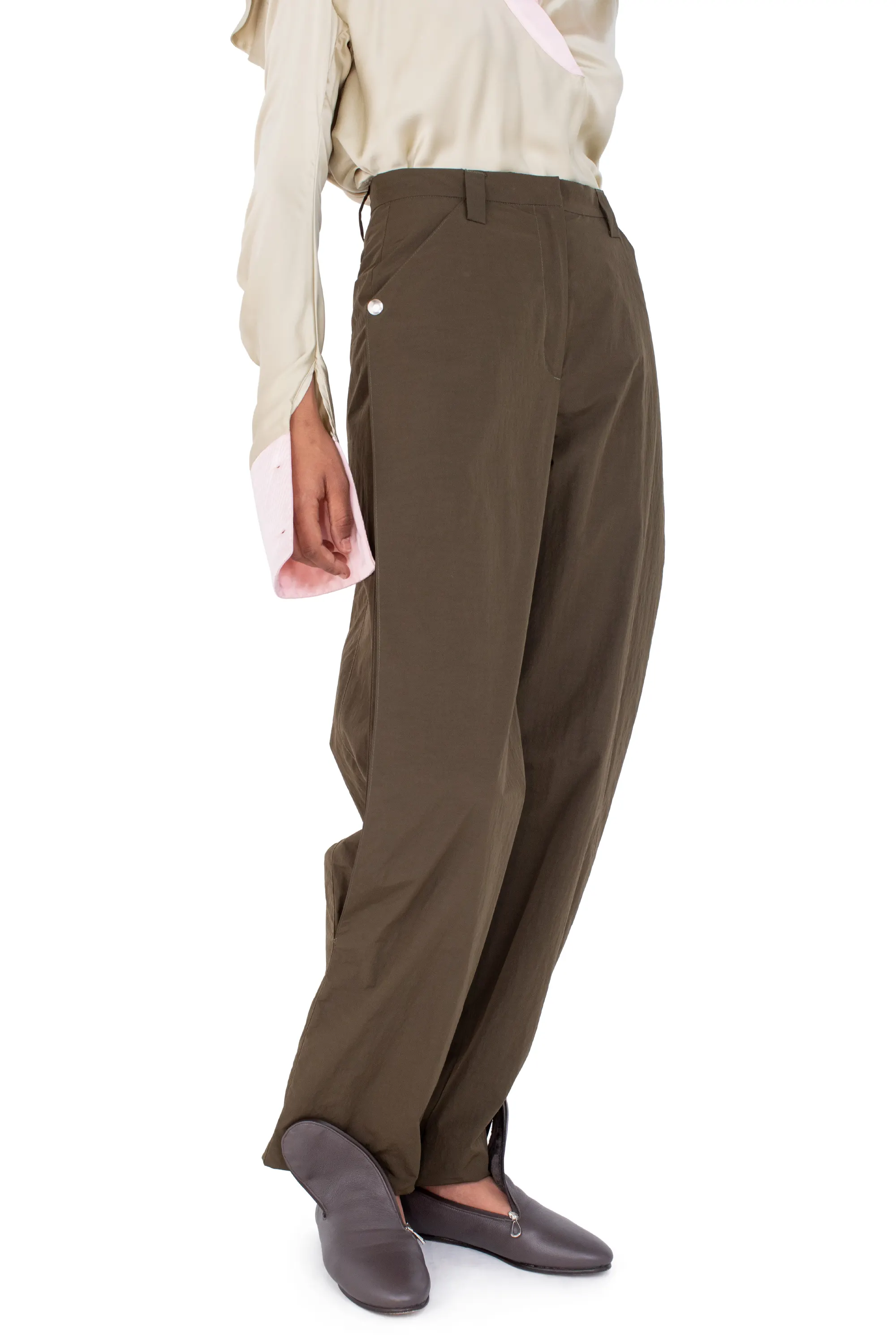 KIKO KOSTADINOV TERN TROUSERS - ARMY GREEN
