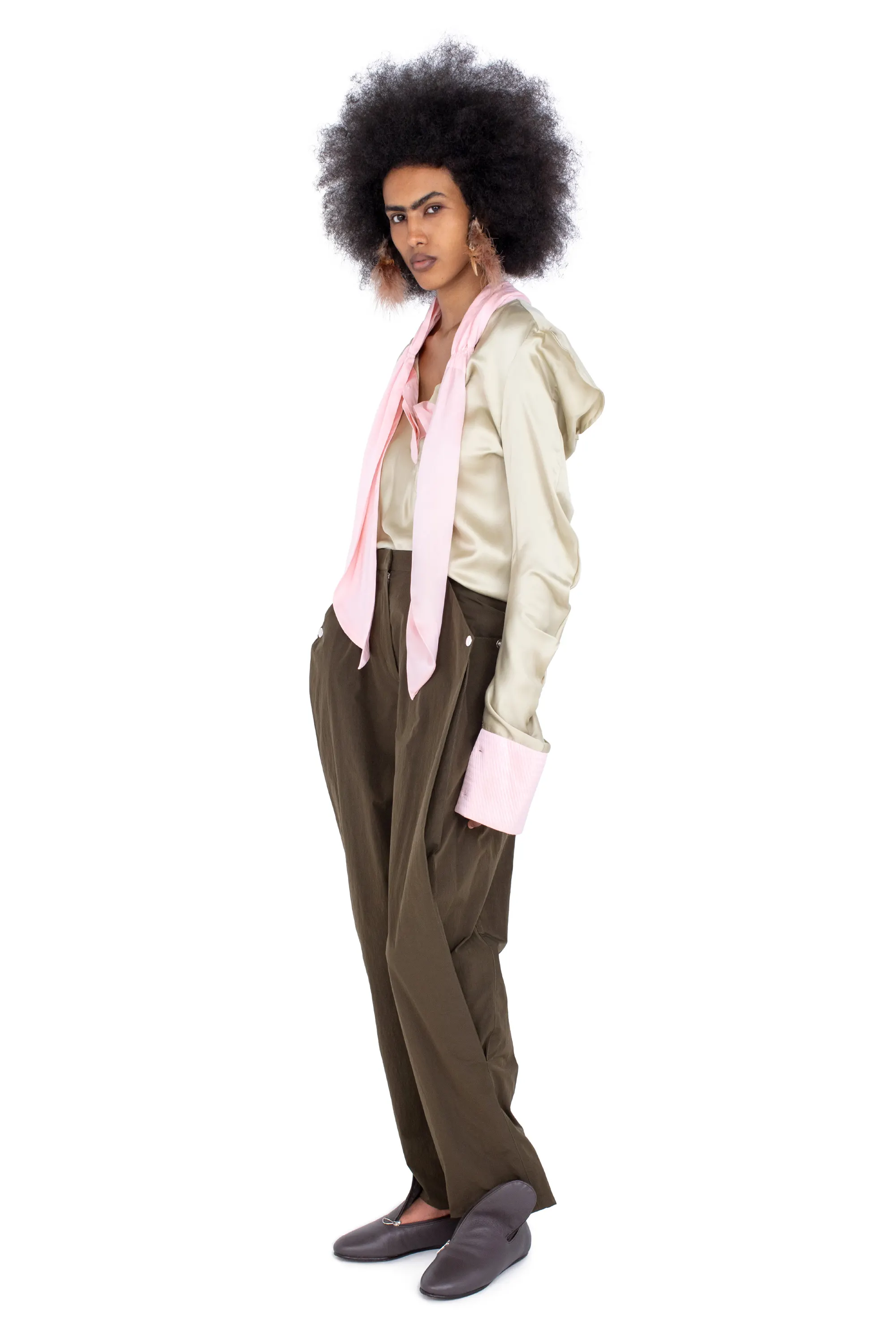 KIKO KOSTADINOV TERN TROUSERS - ARMY GREEN