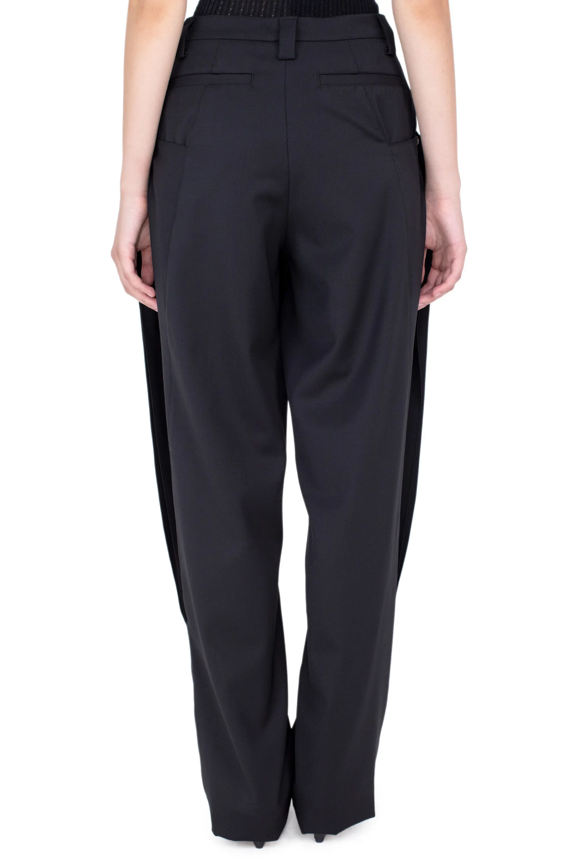 KIKO KOSTADINOV TERN TROUSERS - CROW BLACK