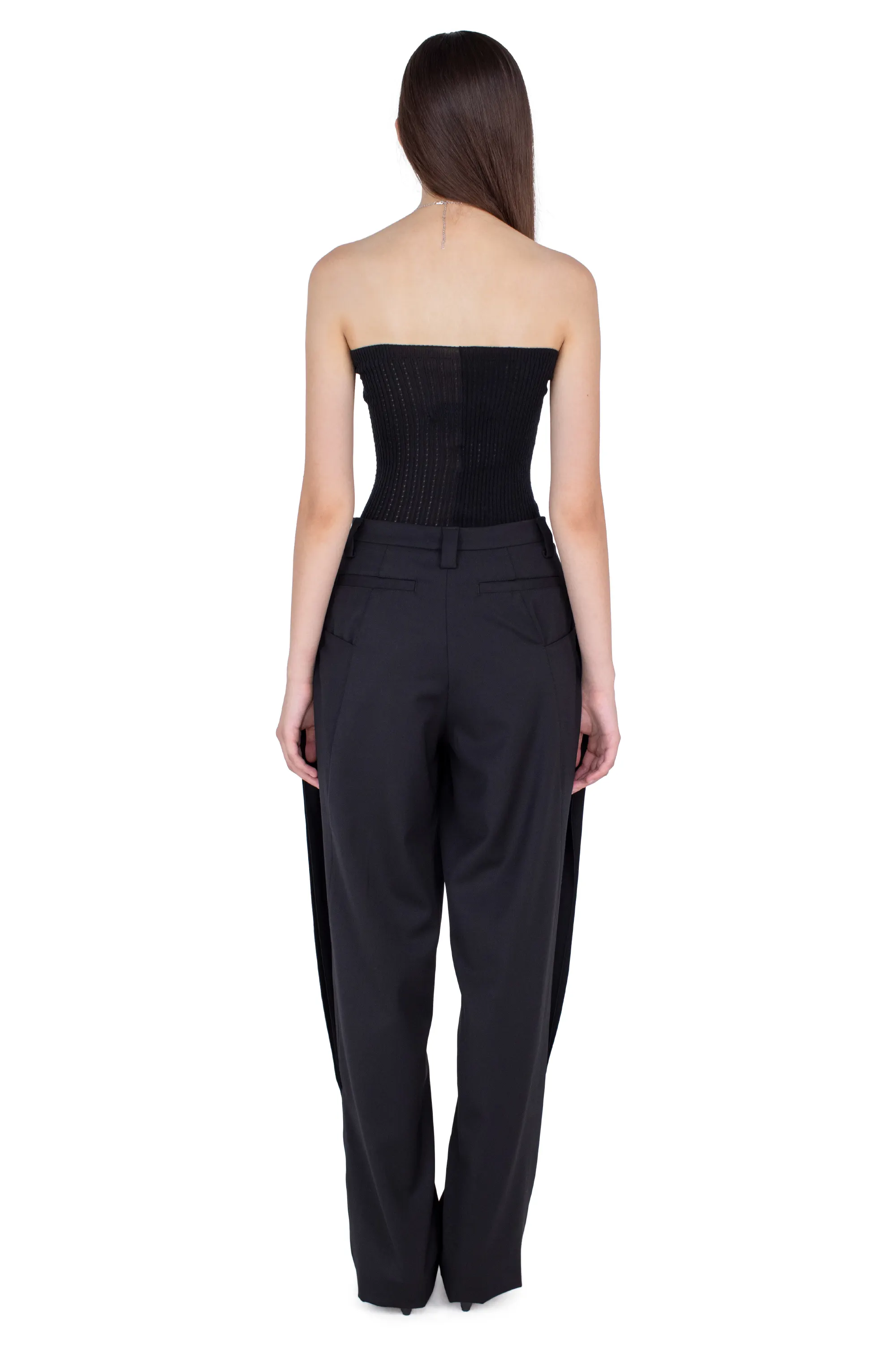 KIKO KOSTADINOV TERN TROUSERS - CROW BLACK