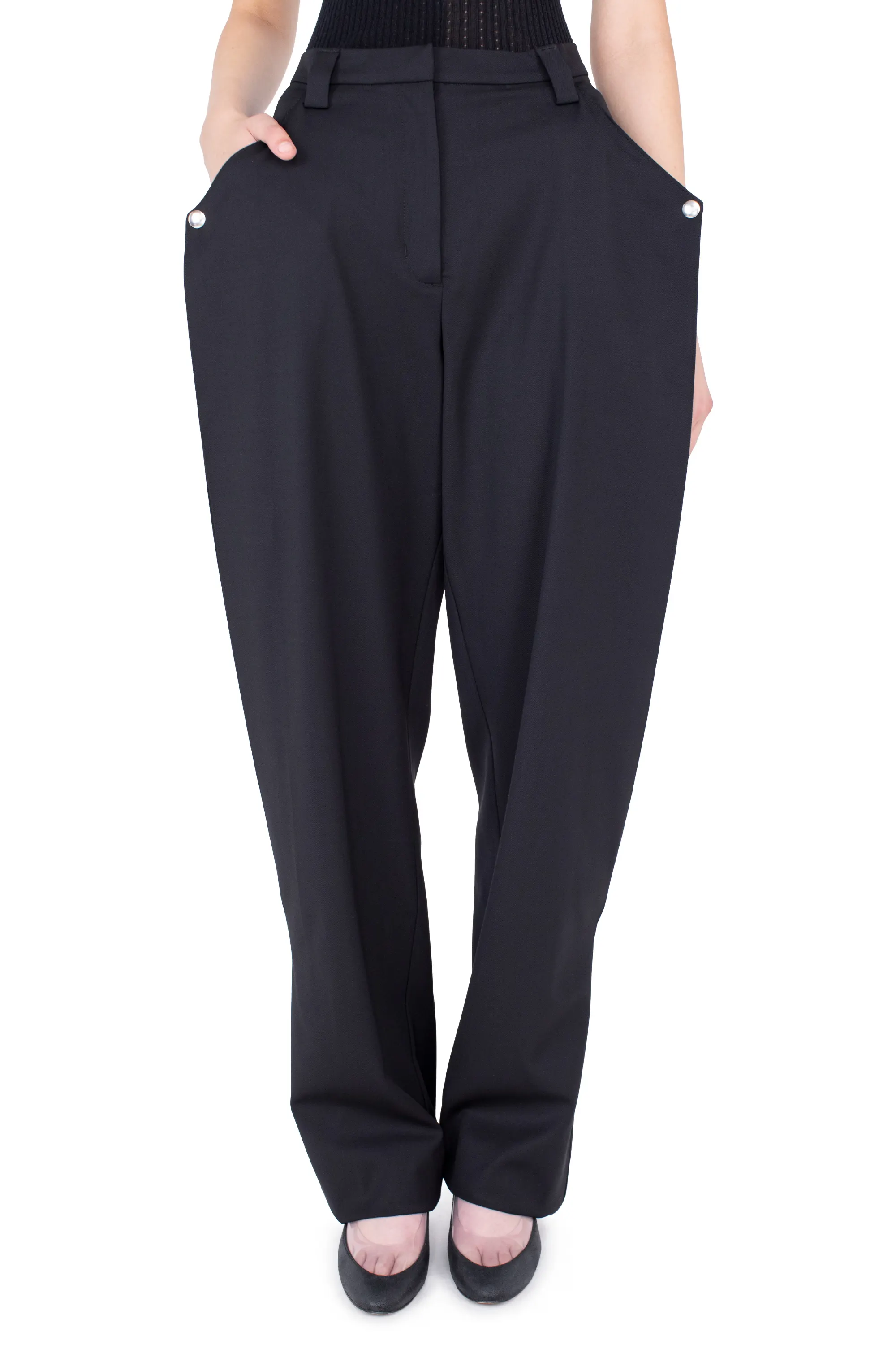 KIKO KOSTADINOV TERN TROUSERS - CROW BLACK