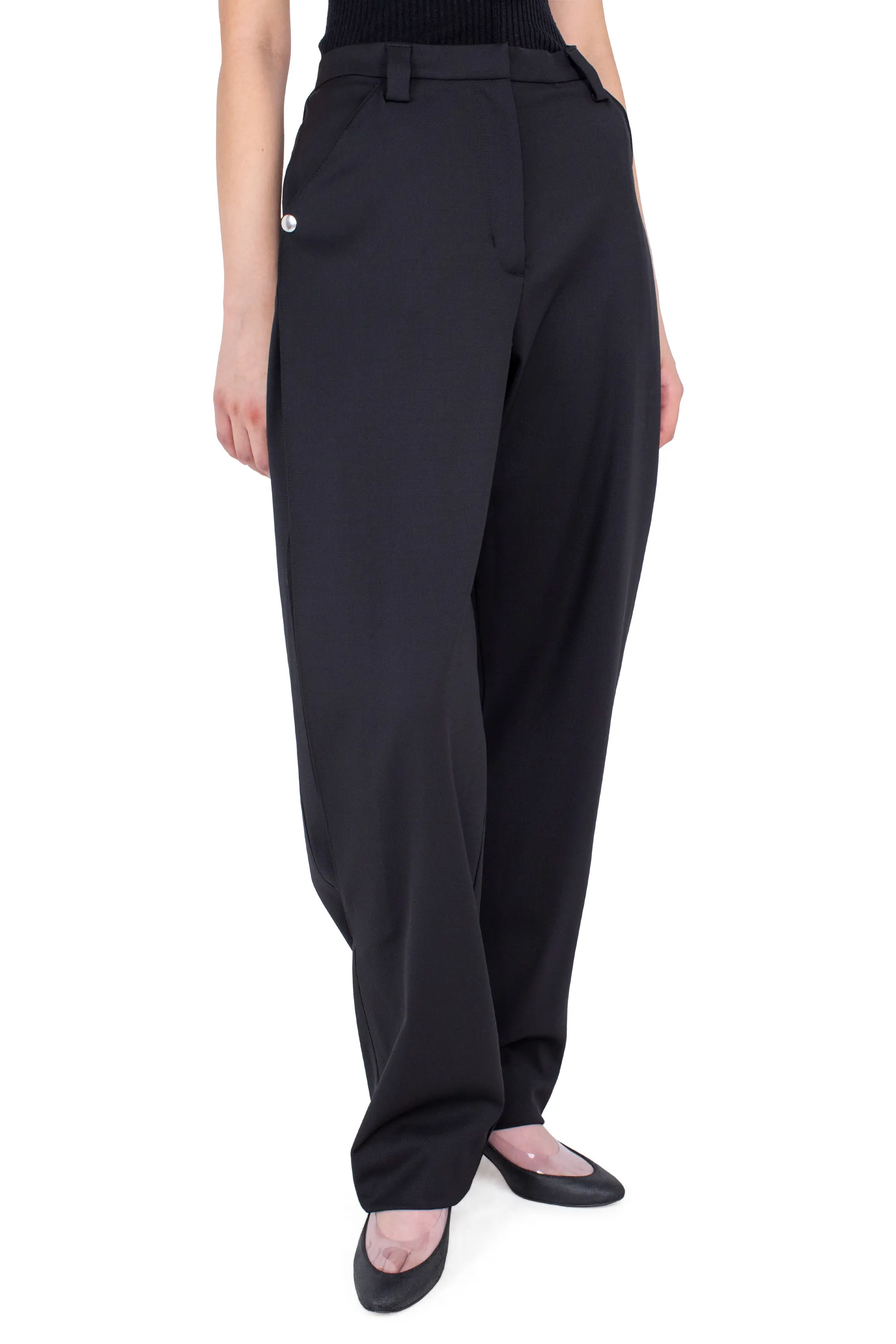 KIKO KOSTADINOV TERN TROUSERS - CROW BLACK