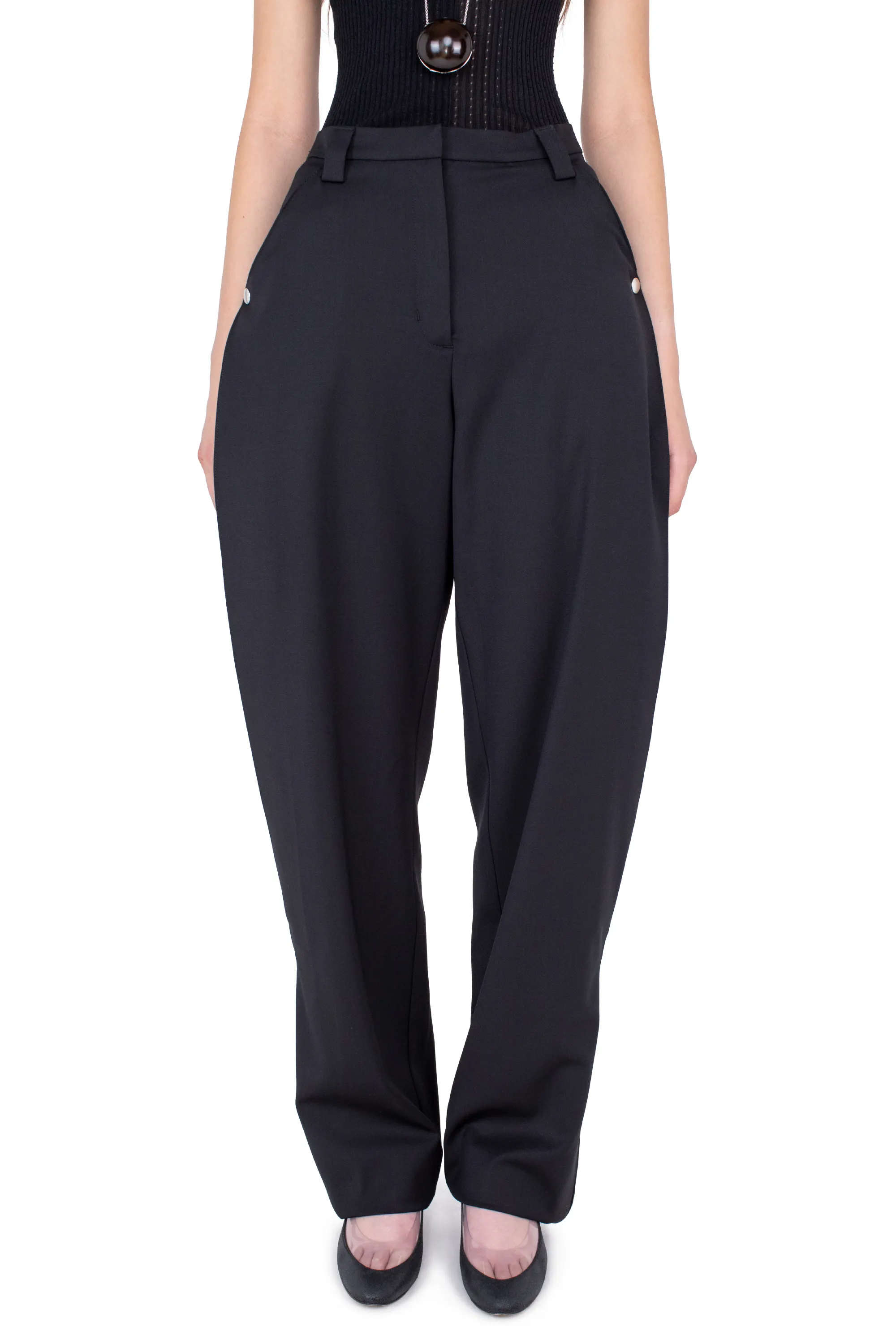 KIKO KOSTADINOV TERN TROUSERS - CROW BLACK
