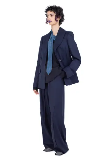 KIKO KOSTADINOV TRIPOLINA TAILORED JACKET - NAVY