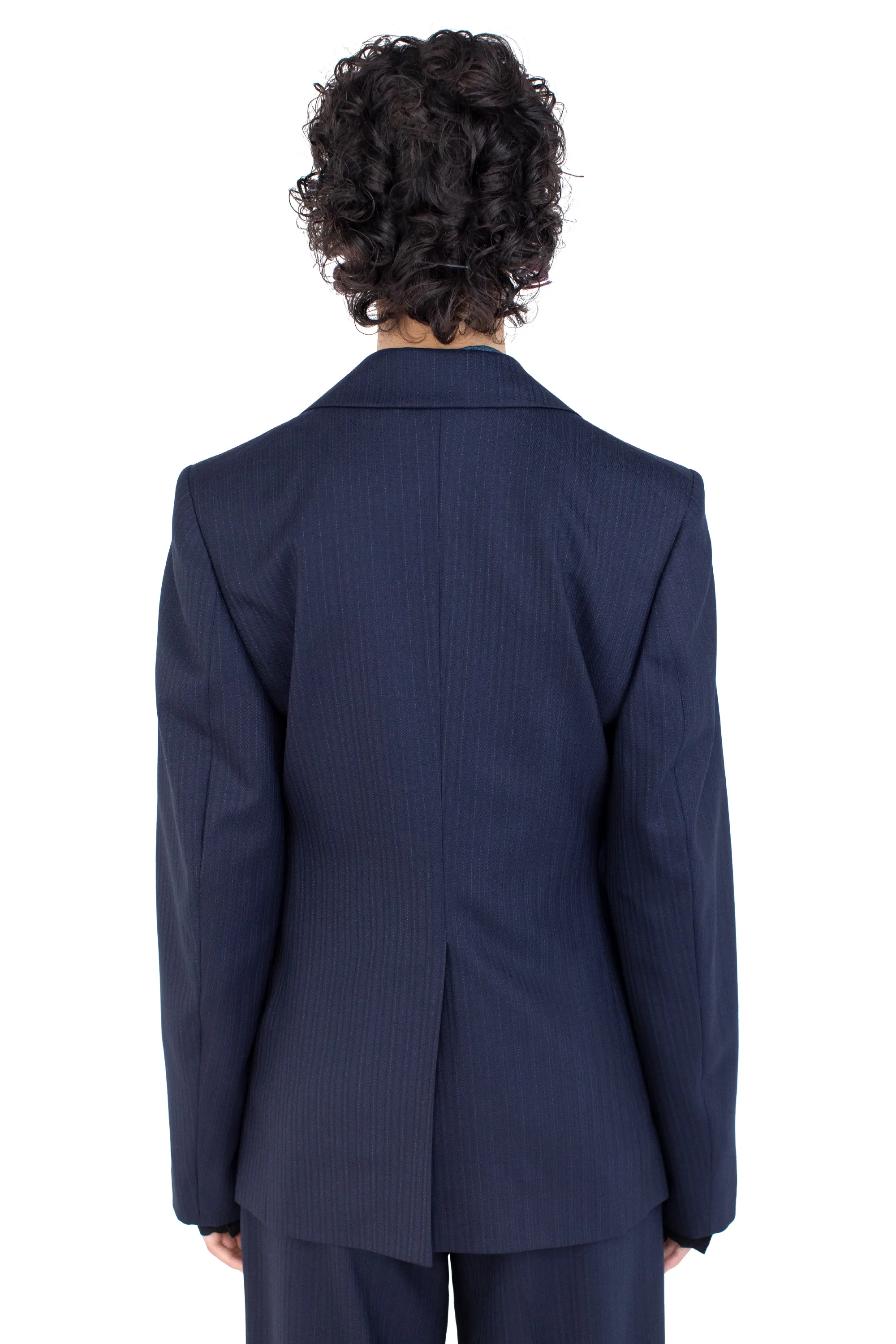 KIKO KOSTADINOV TRIPOLINA TAILORED JACKET - NAVY