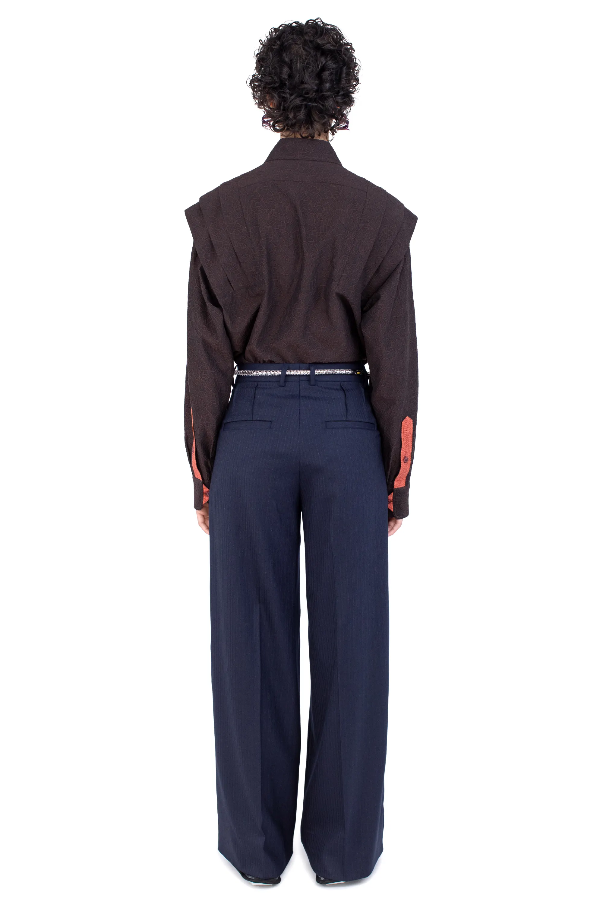 KIKO KOSTADINOV TRIPOLINA TAILORED TROUSER - NAVY
