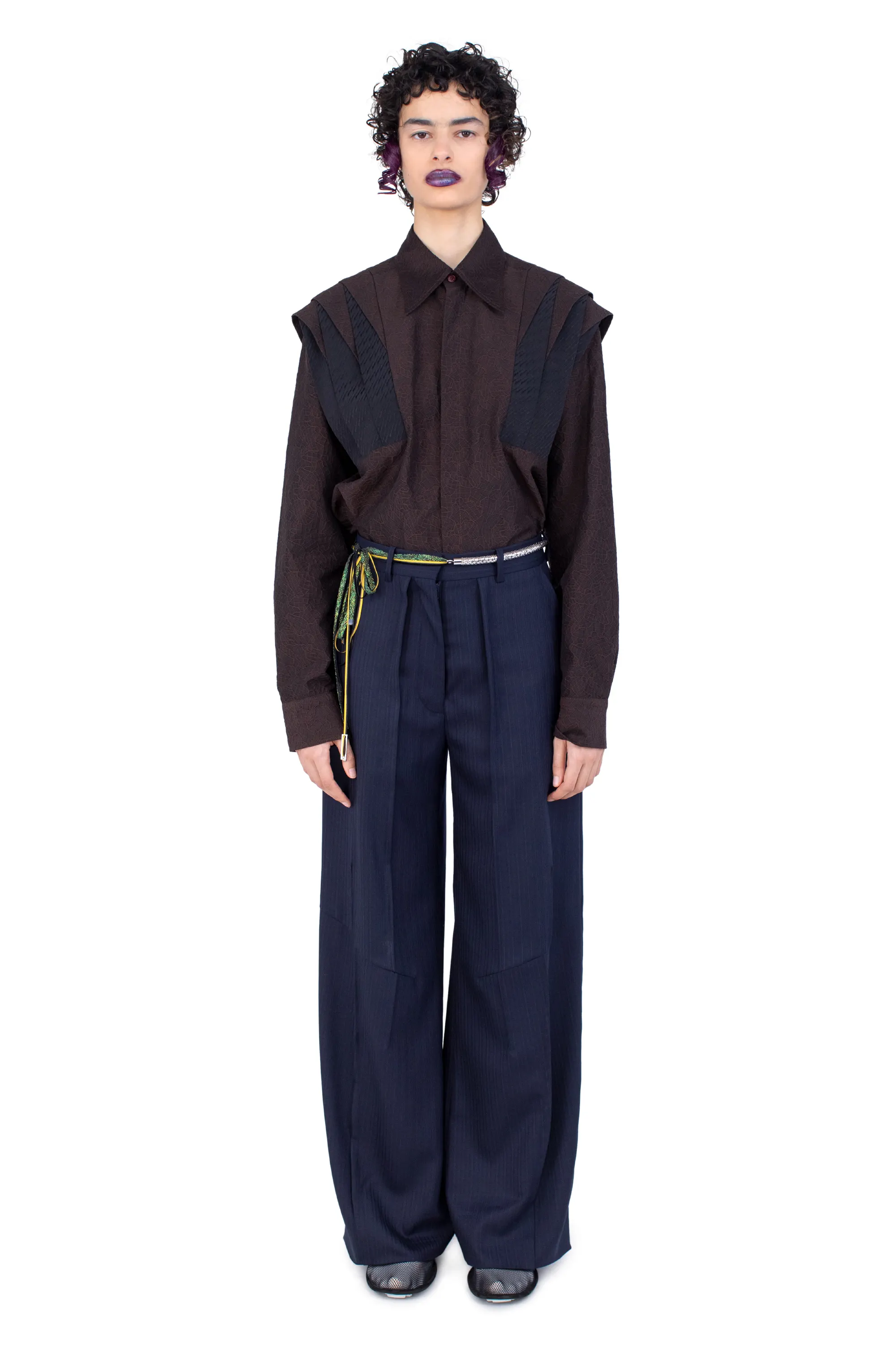 KIKO KOSTADINOV TRIPOLINA TAILORED TROUSER - NAVY