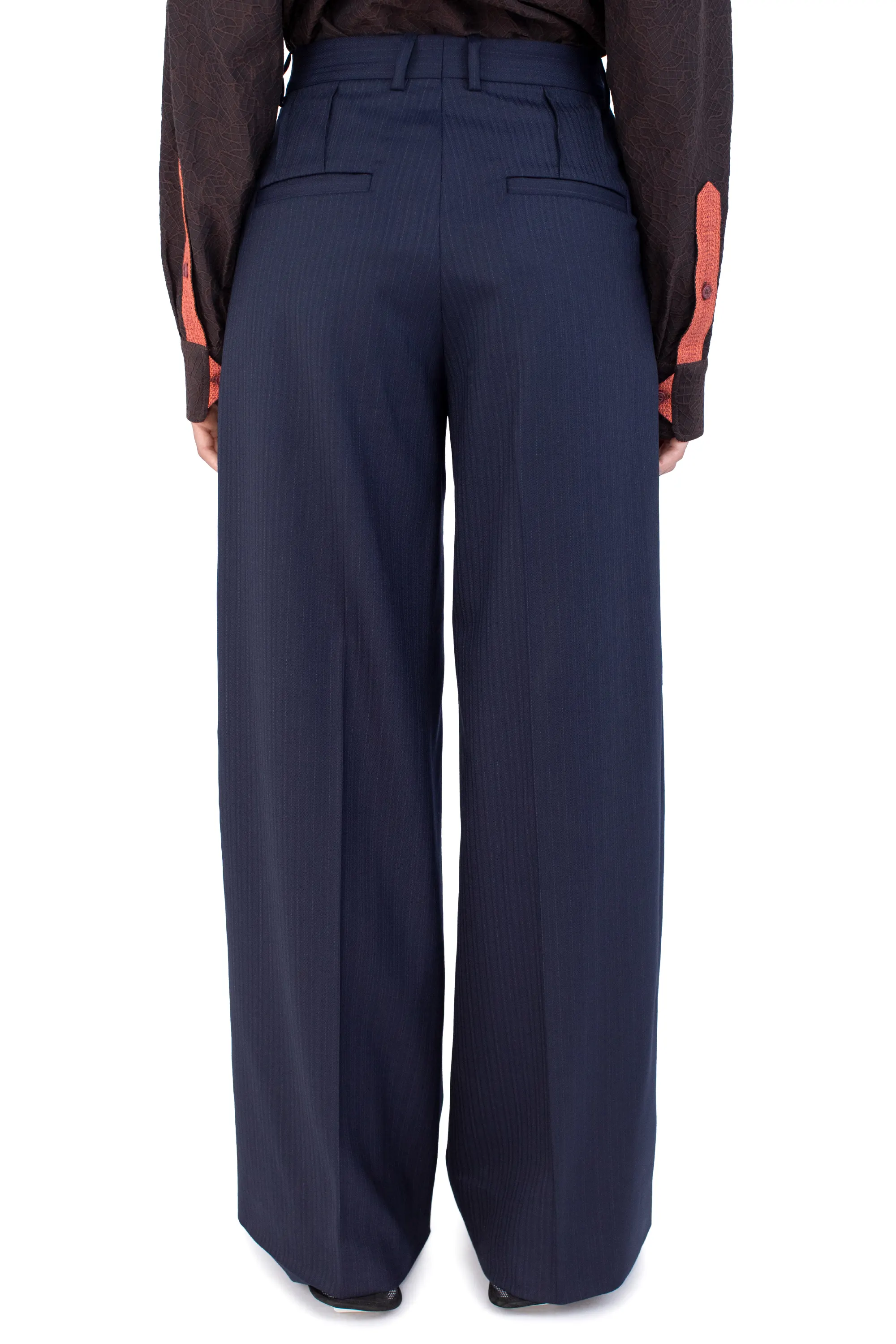 KIKO KOSTADINOV TRIPOLINA TAILORED TROUSER - NAVY