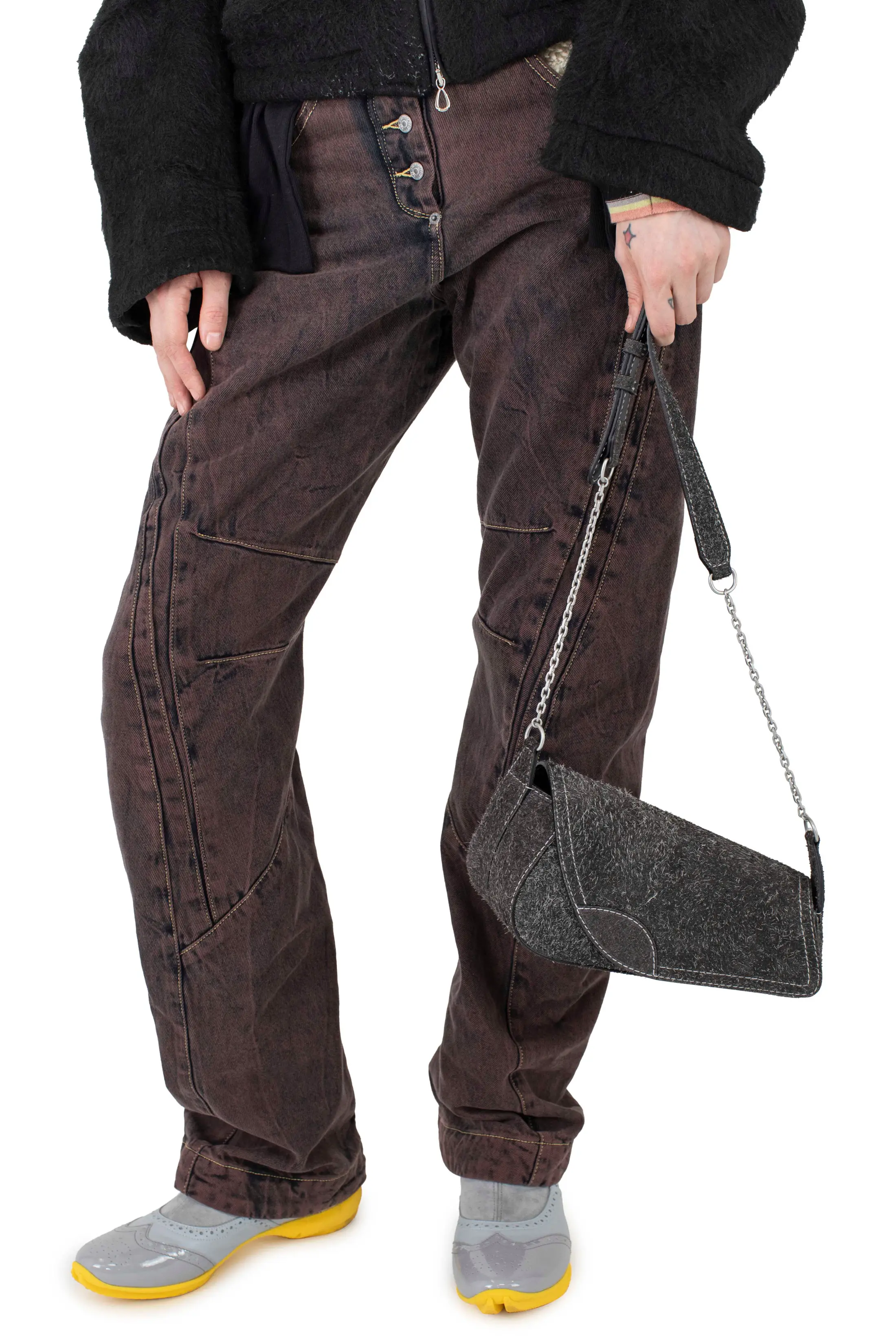 KIKO KOSTADINOV TRIVIA CHAIN BAG - CHALK BOARD