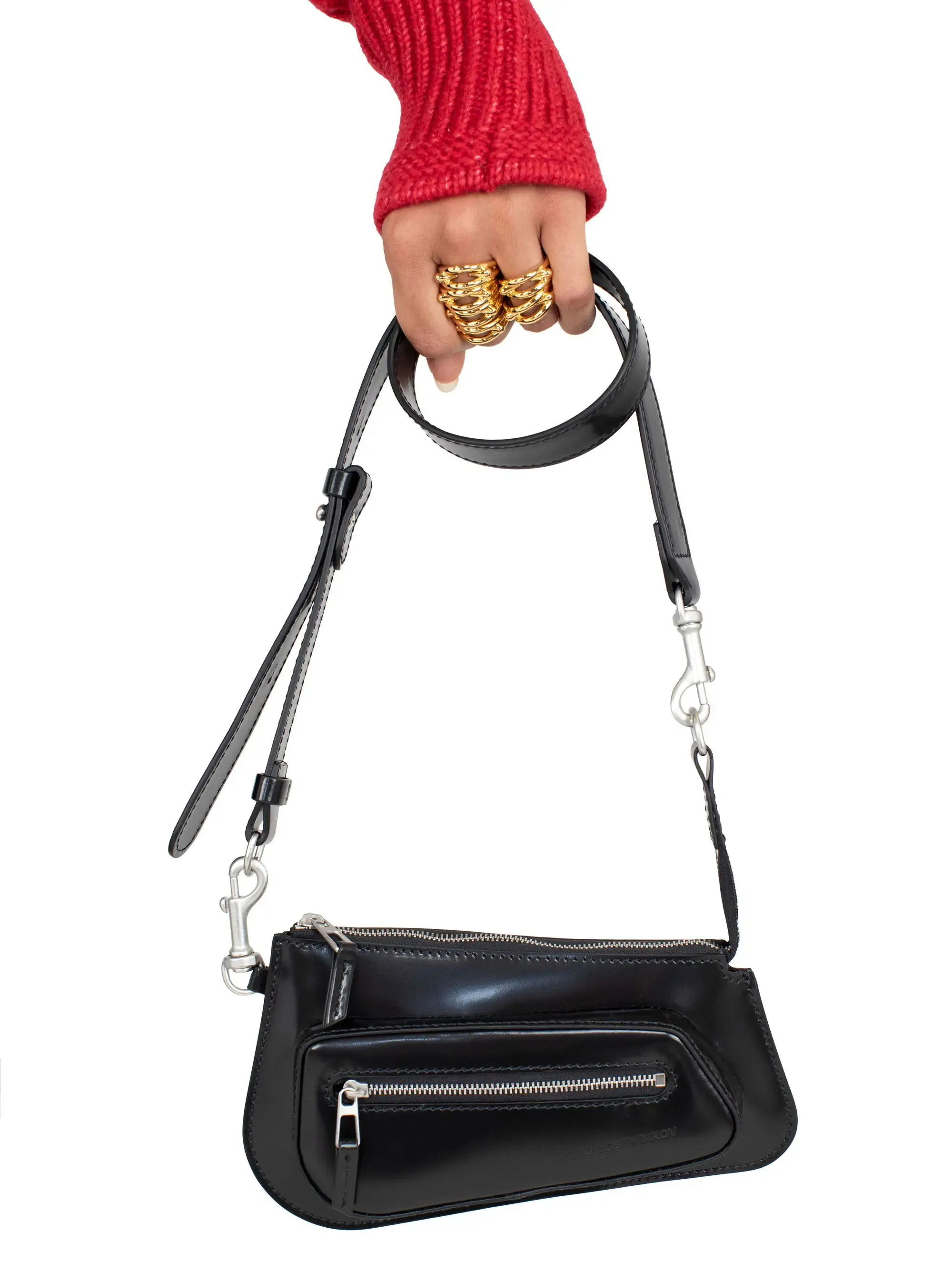 バッグ Kiko Kostadinov trivia pochette bag TRIVIA POCHETTE - ABYSS BLACK – KIKO KOSTADINOV