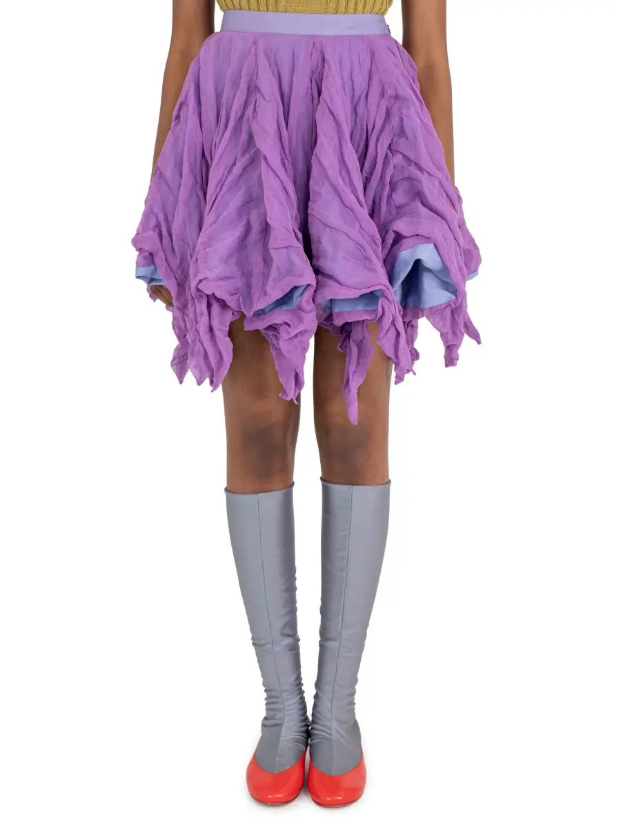 KIKO KOSTADINOV UHURA CIRCLE SKIRT - LILAC/SMOKE GREY