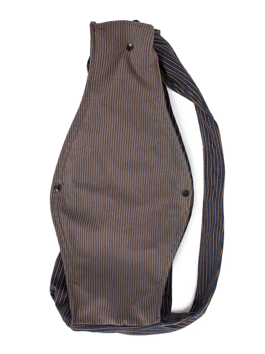 KIKO KOSTADINOV VIAGGIO CROSSBODY BAG - PINK NAVY SRIPE/COFFE STRIPE