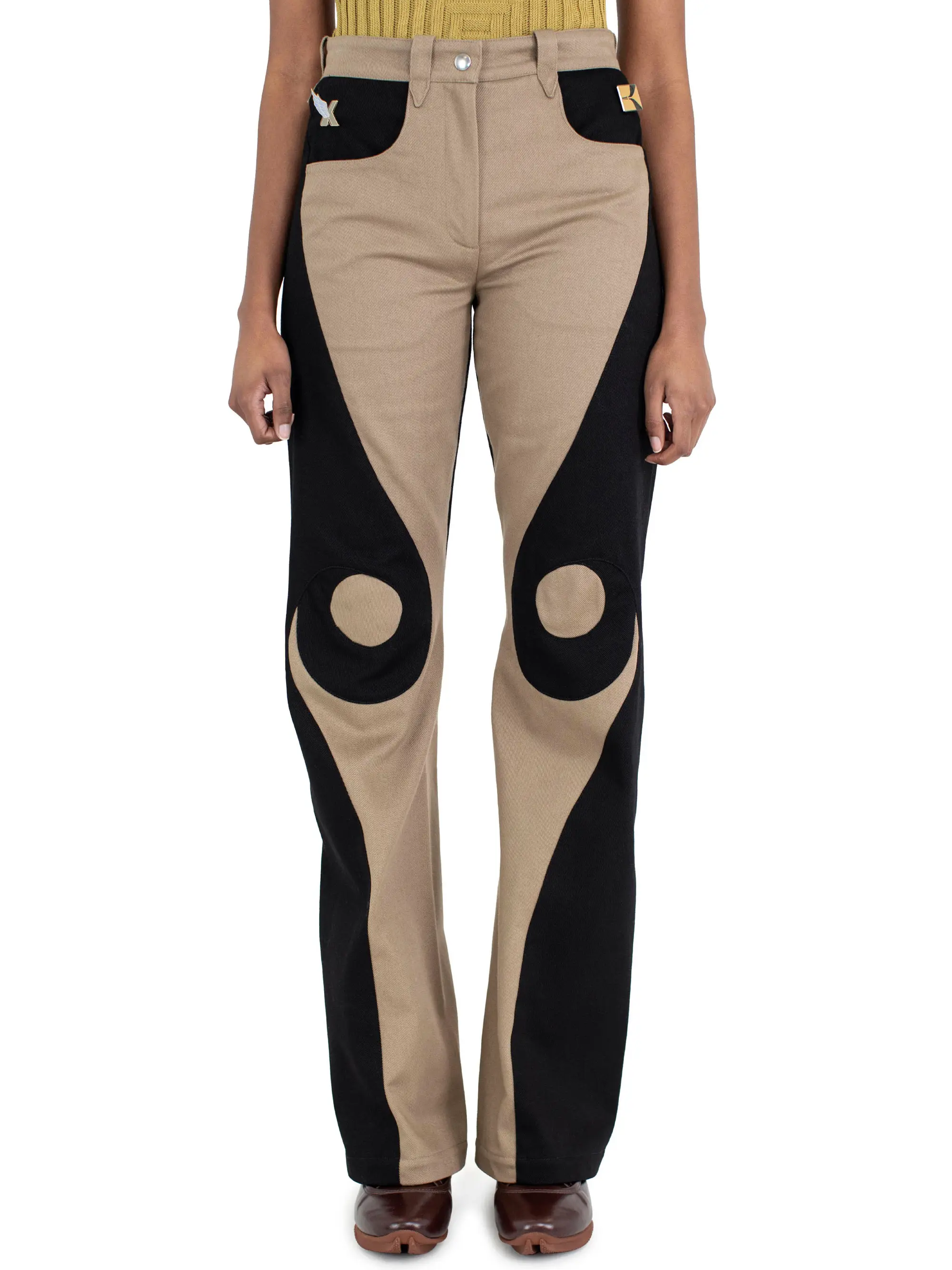 KIKO KOSTADINOV VIEIRA TROUSER - CAMEL/NIGHT BLACK