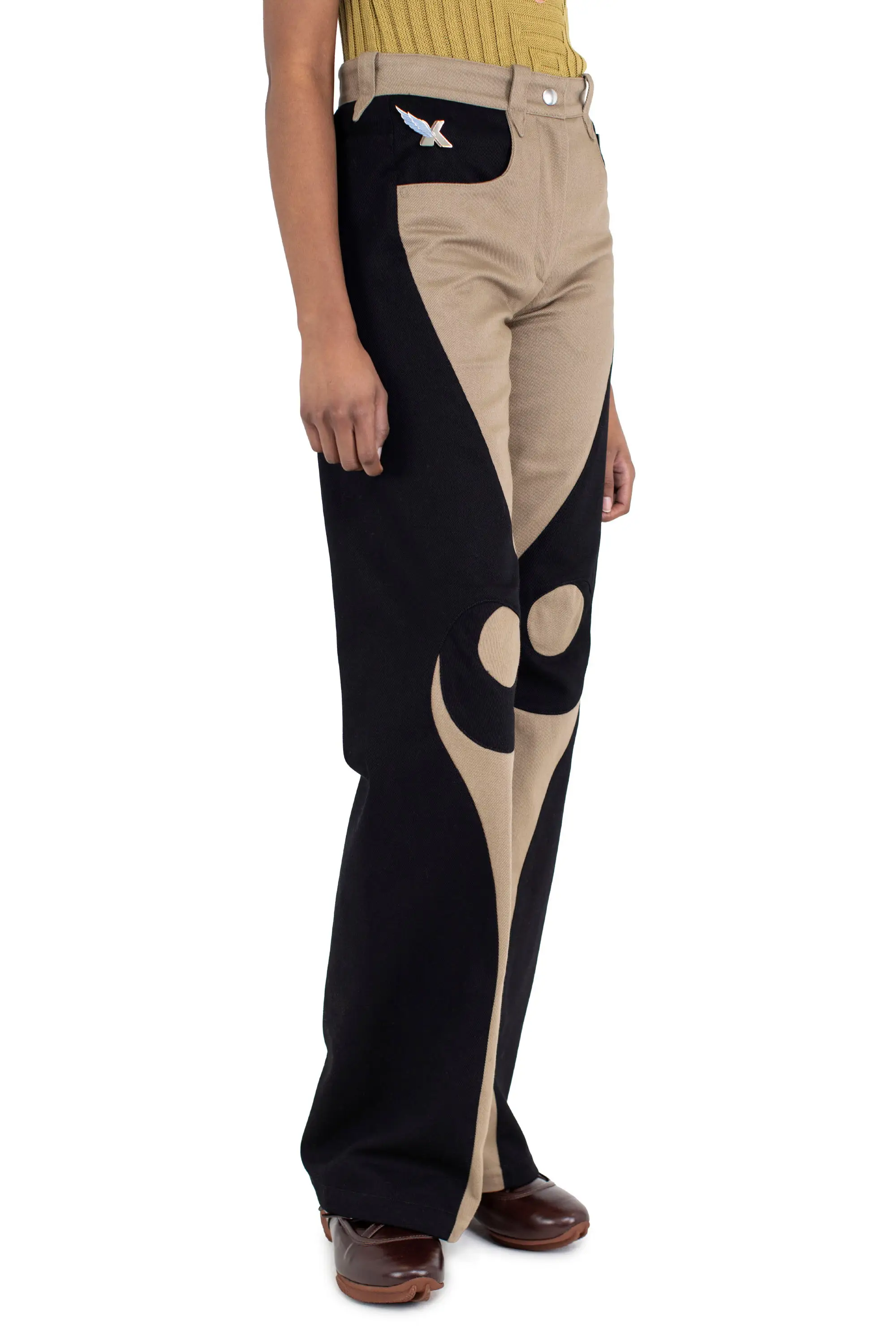 KIKO KOSTADINOV VIEIRA TROUSER - CAMEL/NIGHT BLACK