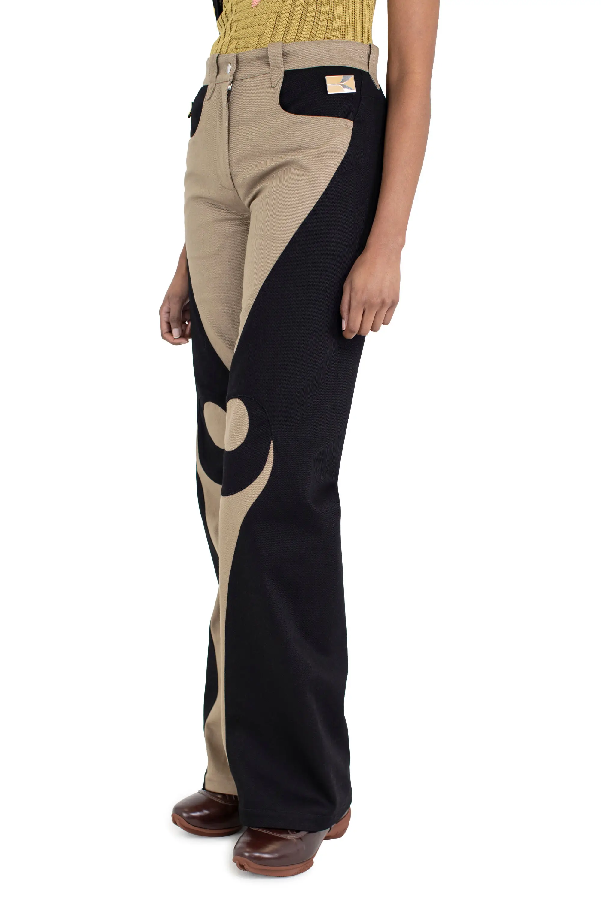 KIKO KOSTADINOV VIEIRA TROUSER - CAMEL/NIGHT BLACK