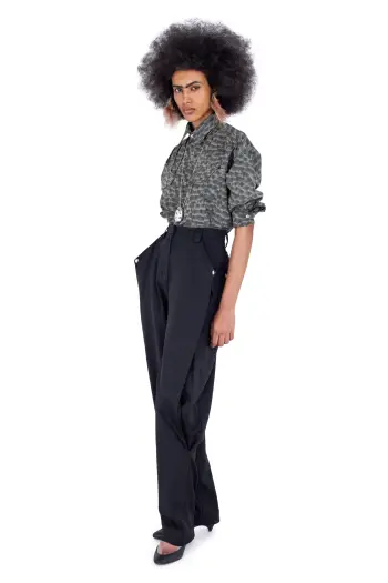 KIKO KOSTADINOV WEKA SHIRT - FEATHER PRINT